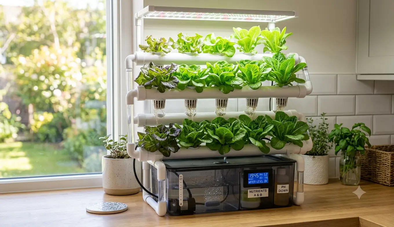 🌿 Grow Lettuce with a Mini Hydroponic System NZ Guide
